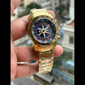 Bvlgari Cassino Dourado (Fundo Azul)