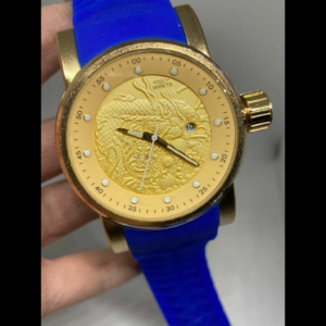 Invicta Yakuza (Azul Fundo Dourado)