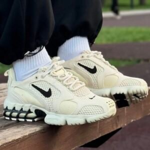 Stussy x Air Zoom Spiridon Caged Fossil